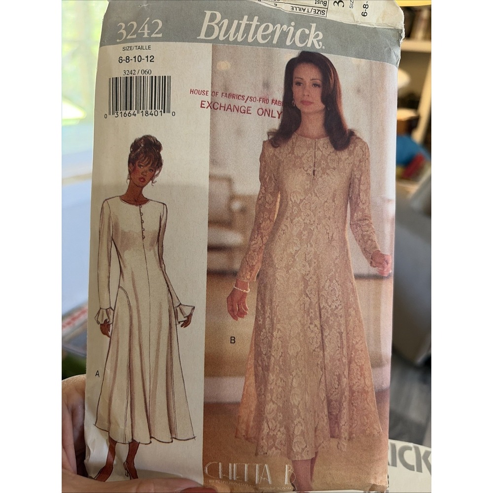 Vintage 1994 Butterick Sewing Pattern 3242 Size 6 Cut Complete
